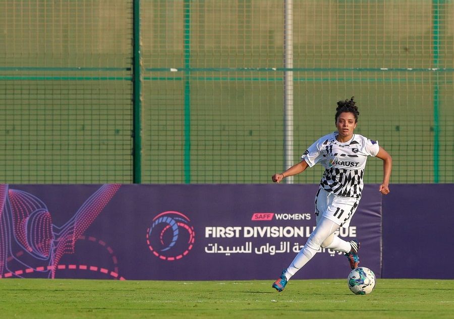 إحدى مباريات دوري الدرجة الأولى للسيدات في السعودية