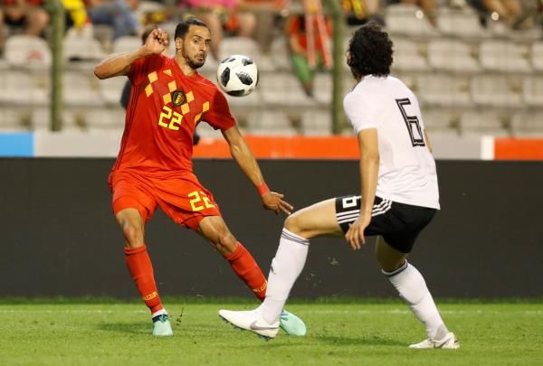 مباراة سابقة بين مصر وبلجيكا