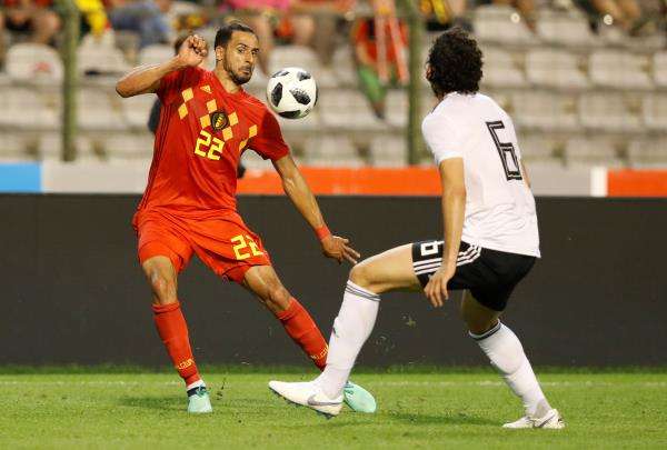 مباراة سابقة بين مصر وبلجيكا