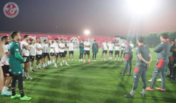 من تدريبات المنتخب التونسي