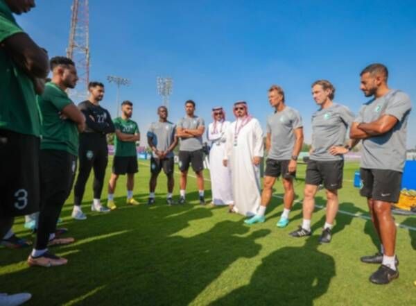 من مران المنتخب السعودي