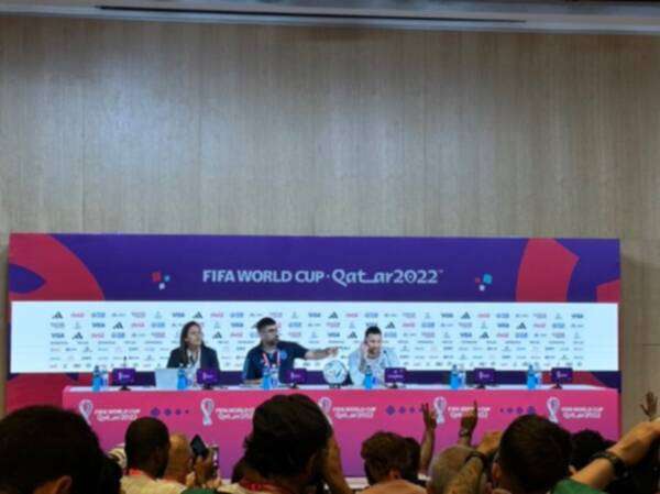 ميسي من المؤتمر الصحفي