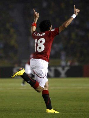 عمر جابر وفرحة هدف التعادل