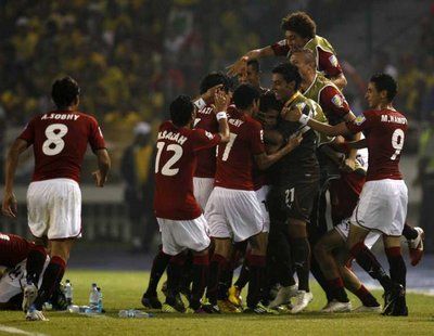 فرحة لاعبي مصر بالتعادل