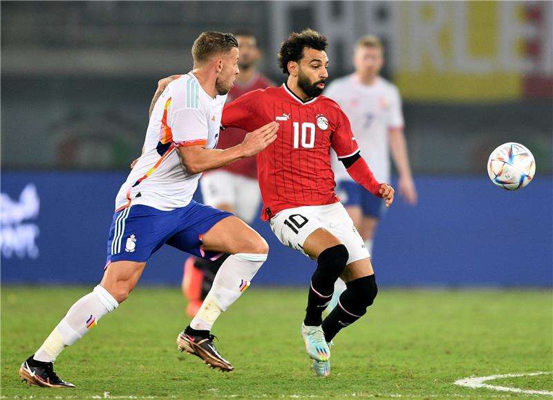 من مبارة مصر وبلجيكا