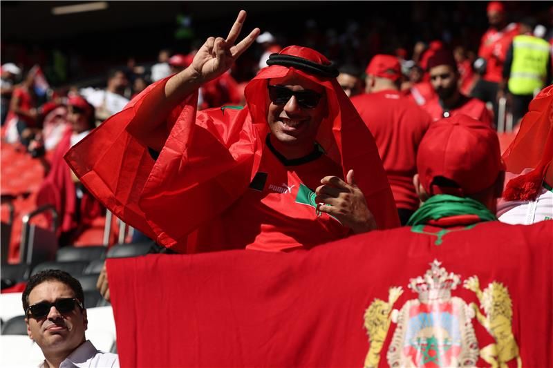 جماهير المغرب جاهزة للمباراة