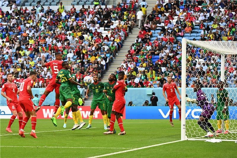 من مباراة سويسرا والكاميرون