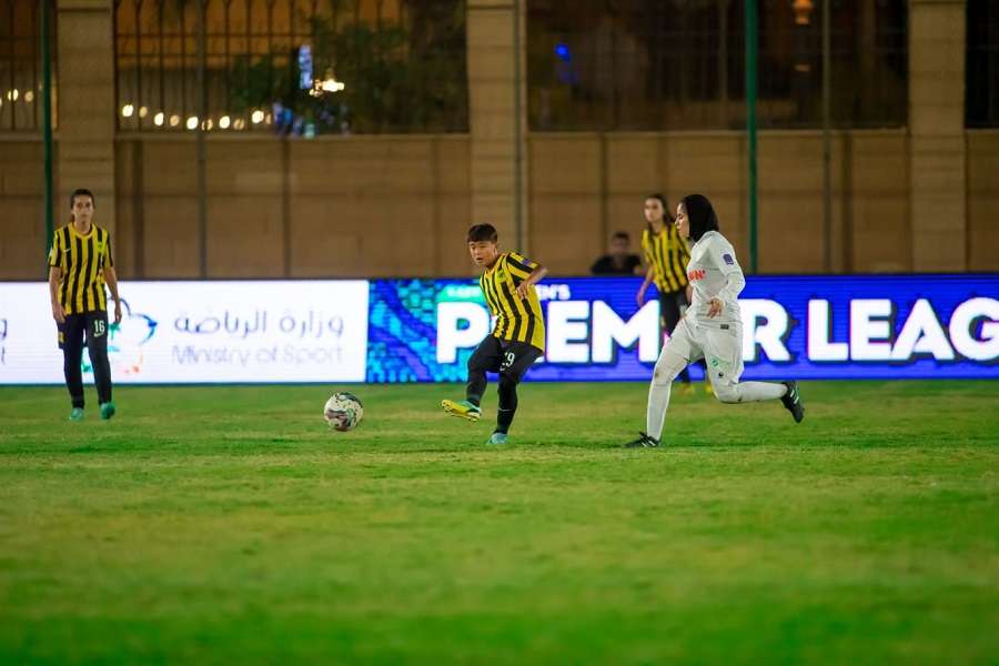 من مباراة الاتحاد واليمامة