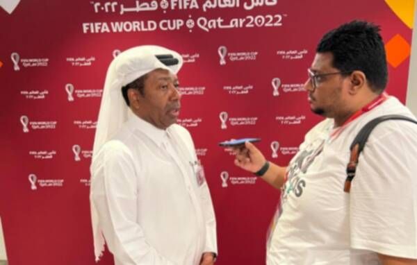 إبراهيم خلفان مع مراسل كووورة