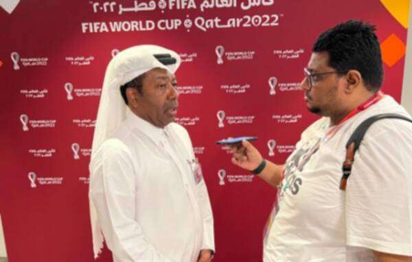 إبراهيم خلفان مع مراسل كووورة