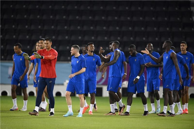 من تدريبات المنتخب الفرنسي