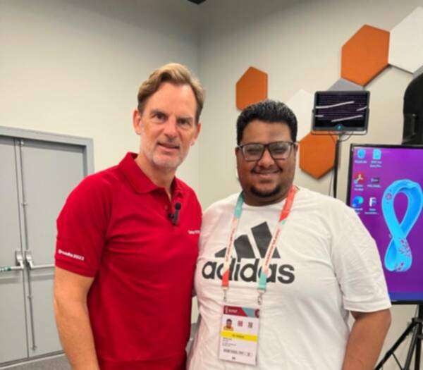 رونالد دي بور ومراسل كووورة