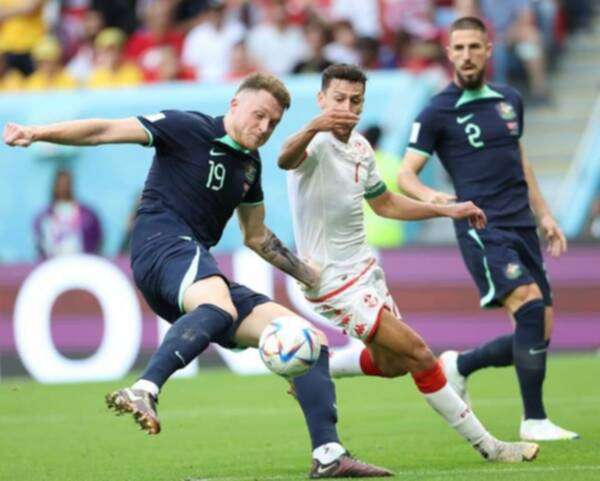 من مباراة تونس وأستراليا