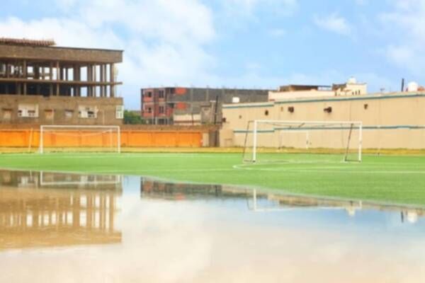 من ملعب المباراة