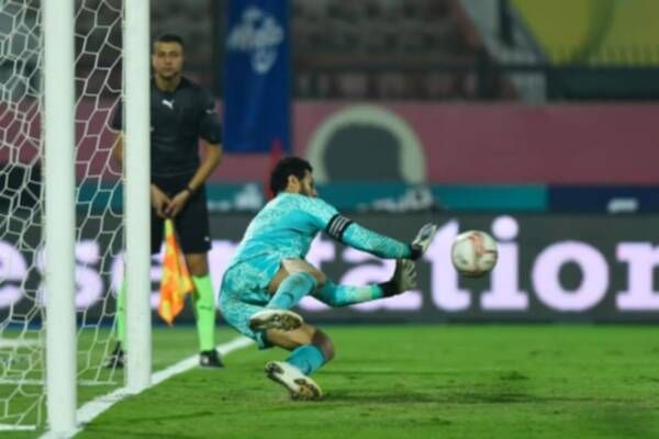 الشناوي يتصدى لركلة ترجيح المقاولون الأخيرة