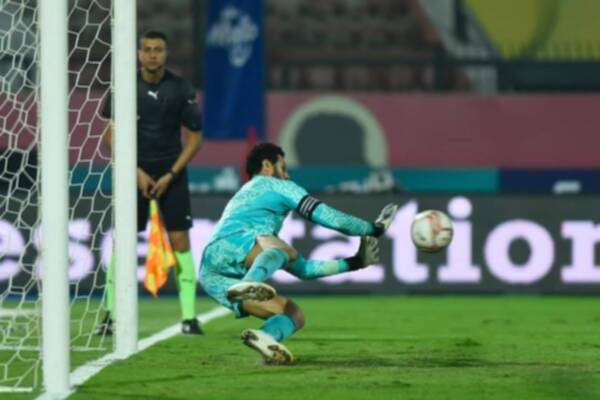 الشناوي يتصدى لركلة ترجيح المقاولون الأخيرة