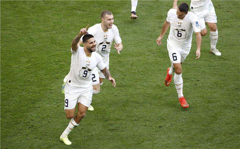 لاعبو منتخب صربيا