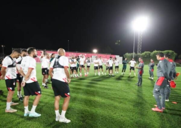 من تدريبات المنتخب التونسي