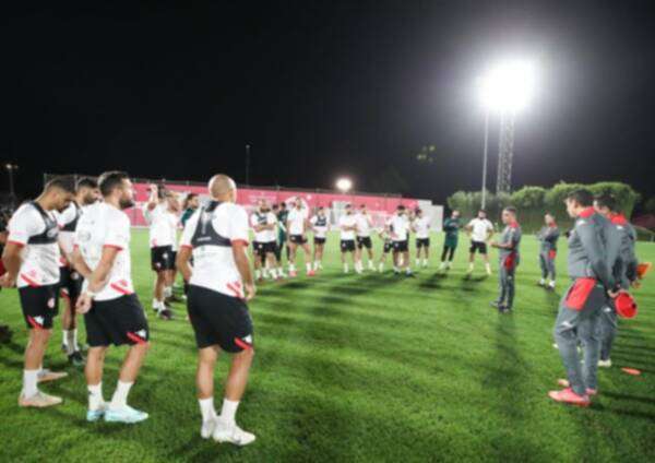 من تدريبات المنتخب التونسي