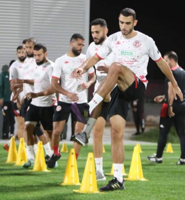 من تدريبات المنتخب التونسي
