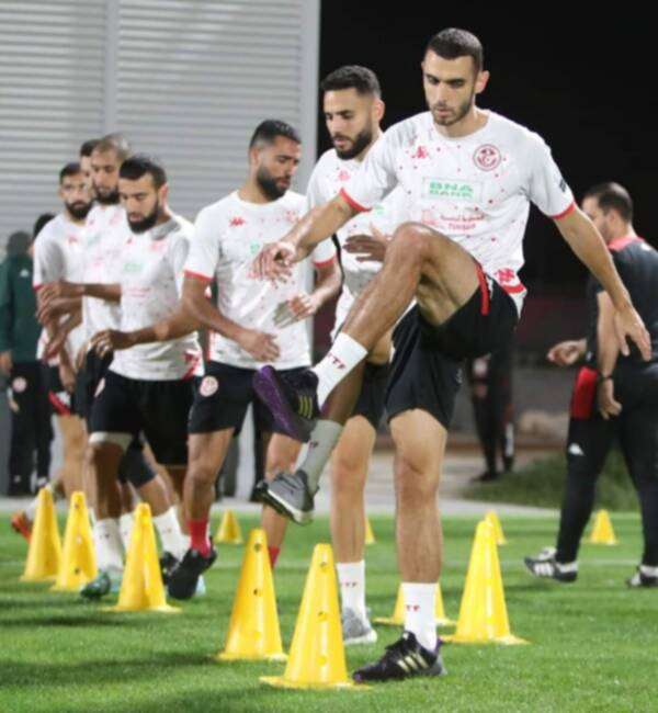 من تدريبات المنتخب التونسي