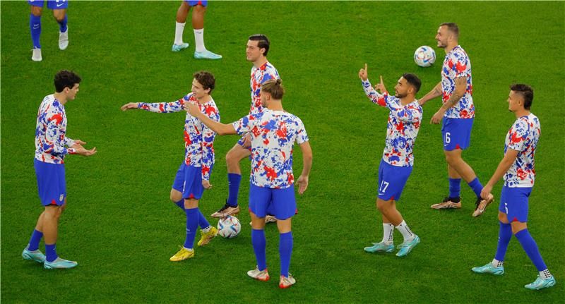 من إحماء المنتخب الأمريكي