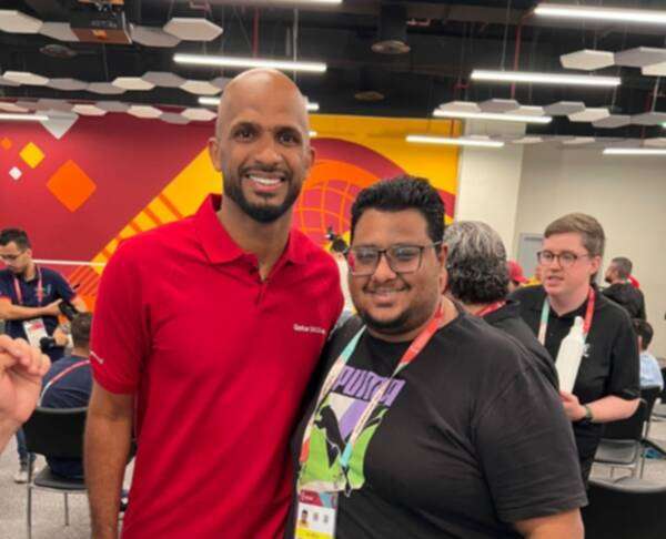 علي الحبسي ومراسل كووورة