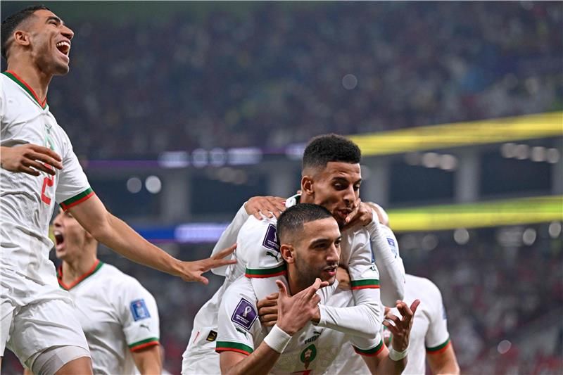 فرحة لاعبي المغرب