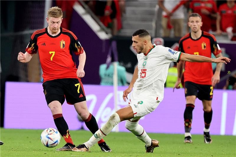 من لقاء المغرب وبلجيكا