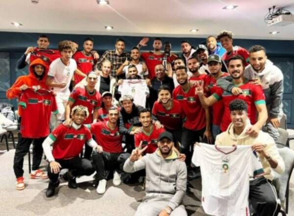 لاعبو المنتخب المغربي