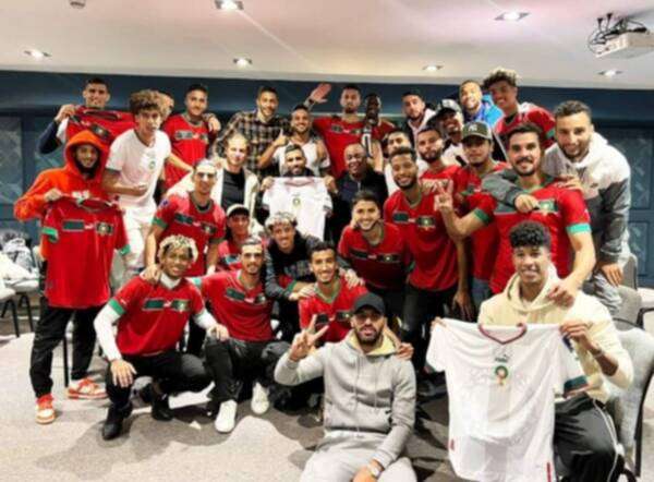 لاعبو المنتخب المغربي