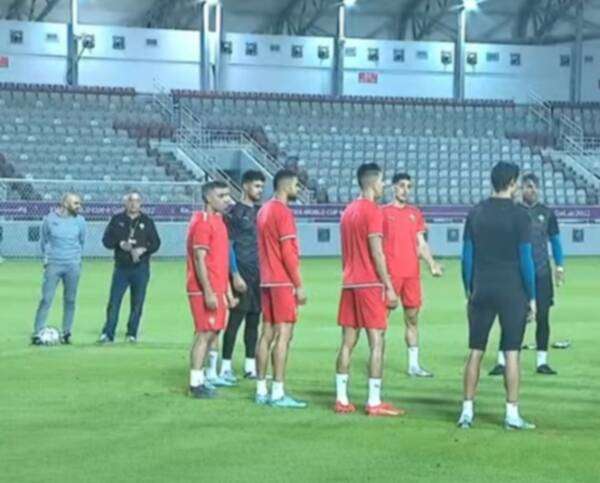 من مران المنتخب المغربي