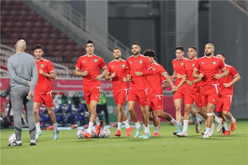 من مران المنتخب المغربي