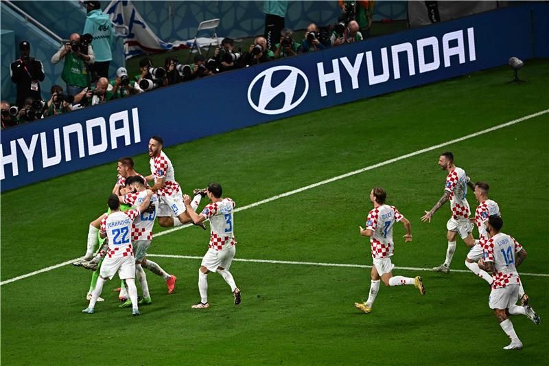 فرحة لاعبي كرواتيا