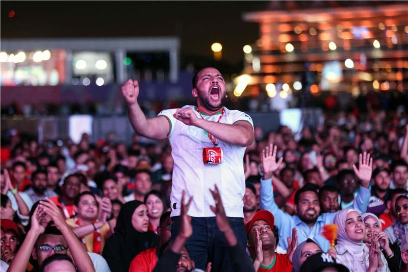فرحة جماهير المغرب