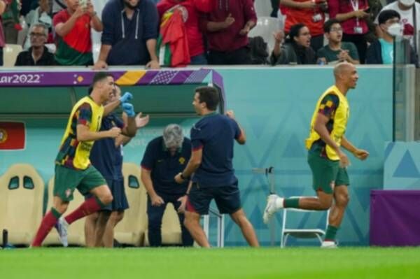 احتفال رونالدو بالهدف