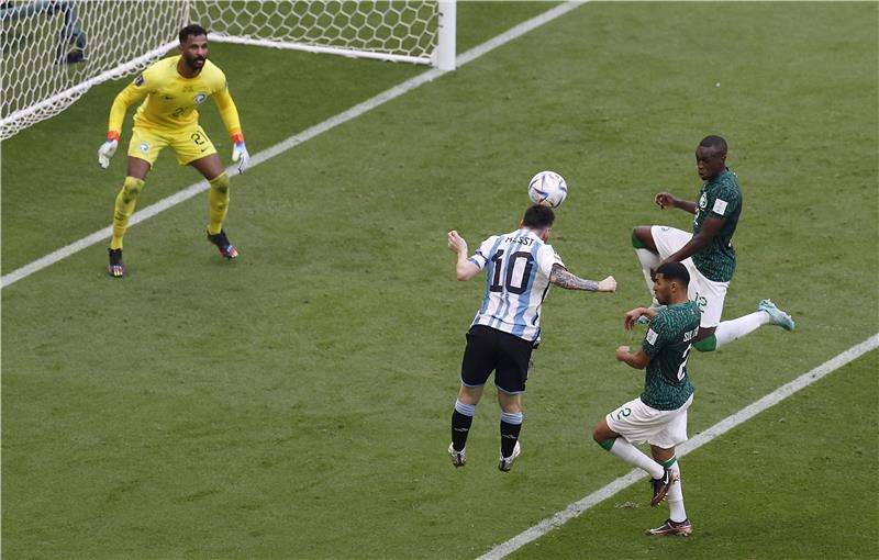 مباراة الأرجنتين والسعودية
