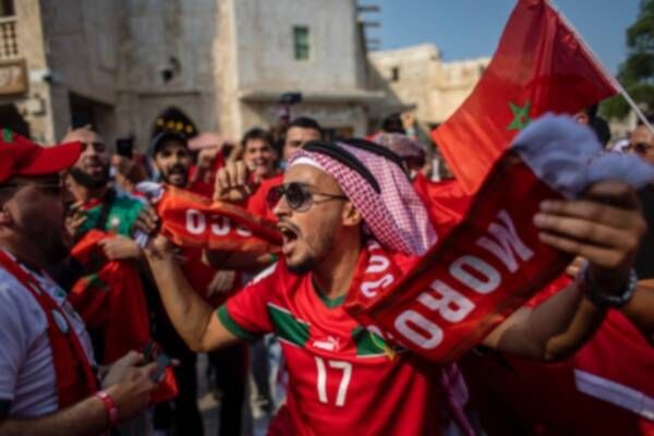 جانب من الجماهير المغربية