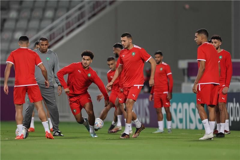 من مران المنتخب المغربي