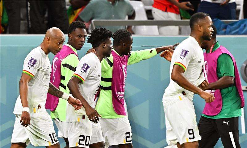 لاعبو منتخب غانا