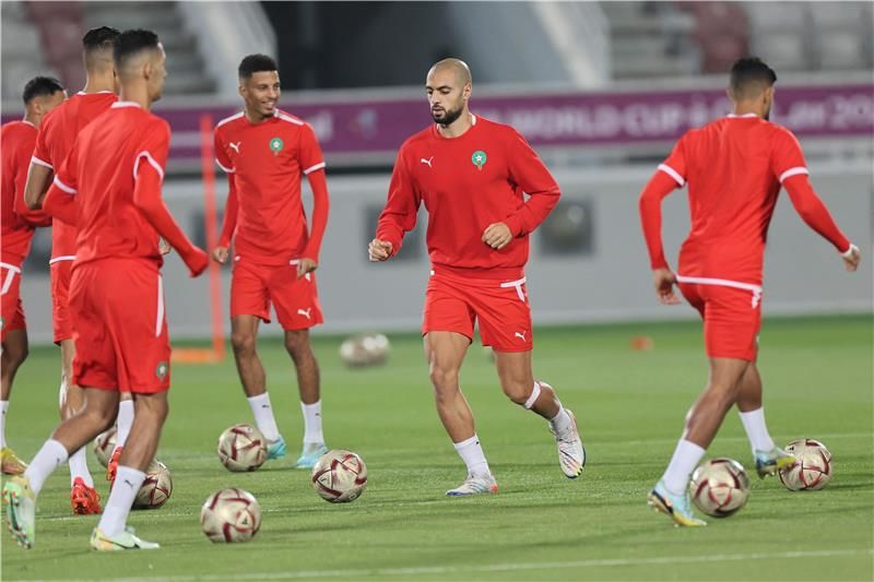 من مران المنتخب المغربي