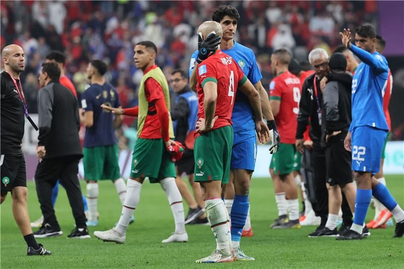 حزن لاعبي المغرب