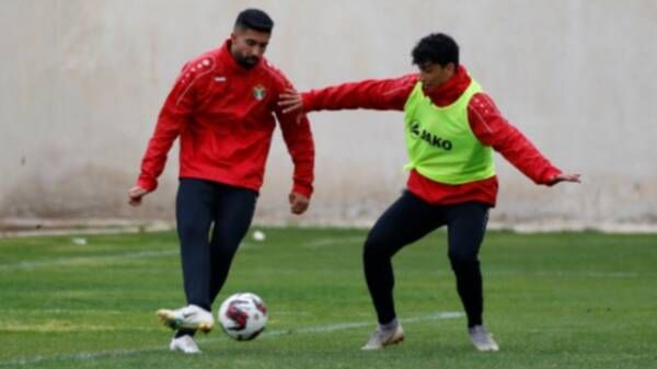 من تدريبات المنتخب الأردني