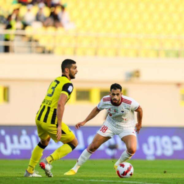 من مباراة الشارقة واتحاد كلباء