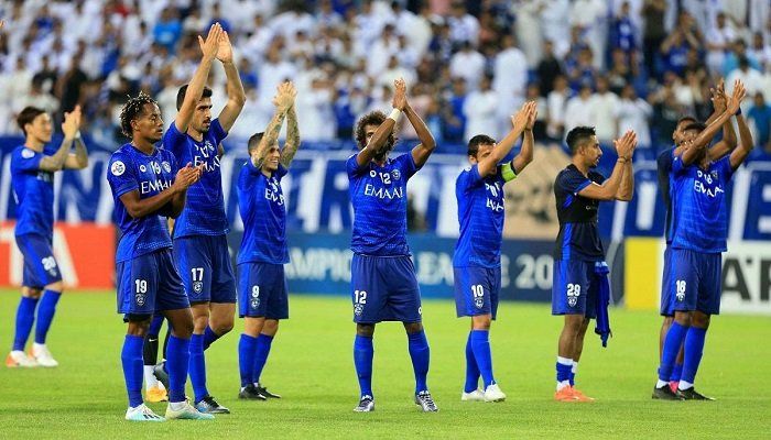 فرحة لاعبي الهلال