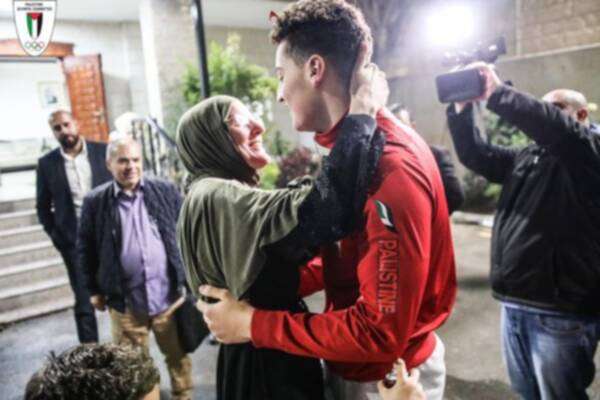 استقبال البطل مصطفى بشارات