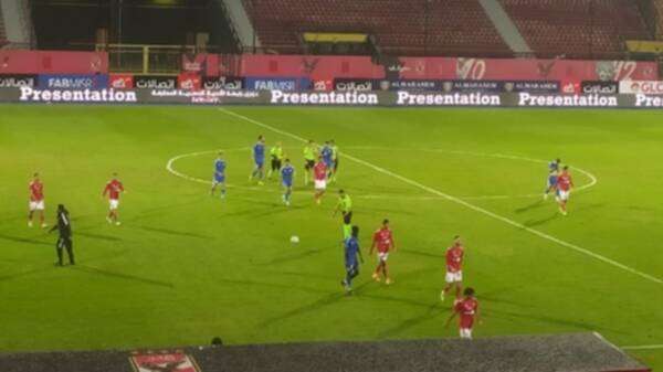 من مباراة الأهلي وسموحة