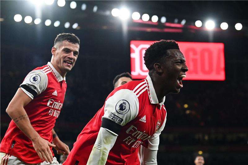 نكيتياه بعد تسجيل الهدف