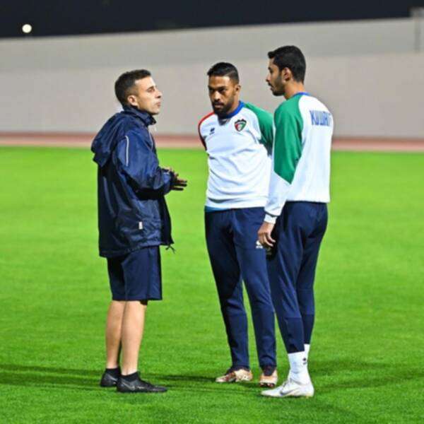 من تحضيرات المنتخب الكويتي