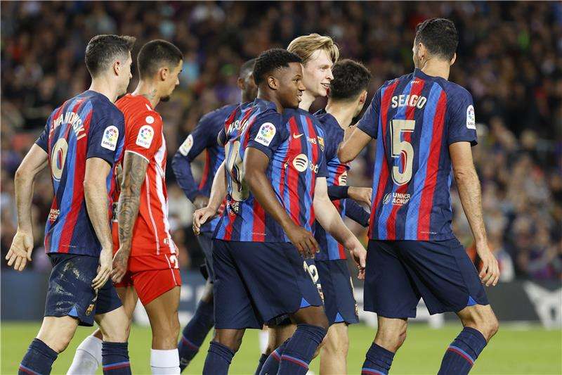 لاعبو برشلونة